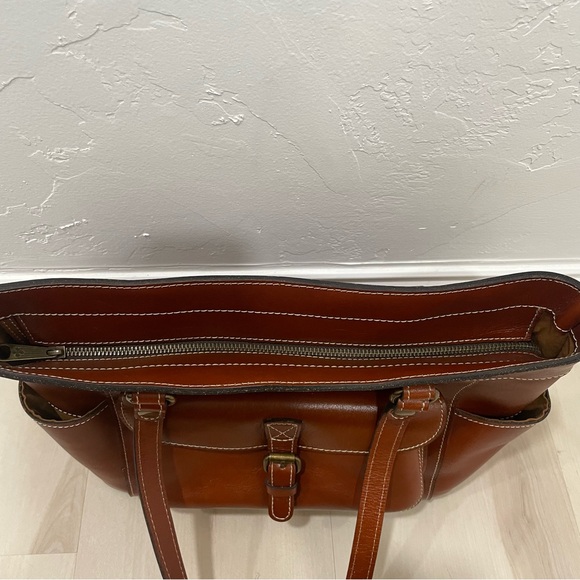 EUC Patricia Nash Bolsena Tote Bag Heritage Collection Tan Brown - Picture 12 of 16